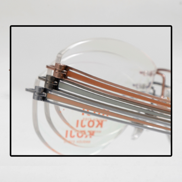 KOJI MJ2523 53-17-145 Titanium Rimless Optical Glasses Frame OEM ODM
