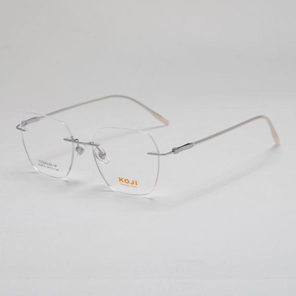 KOJI MJ2510 54-17-145 Titanium Rimless Optical Glasses Frame OEM ODM