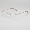 KOJI MJ2507 51-17-145 Titanium Rimless Browline Glasses Frame OEM ODM