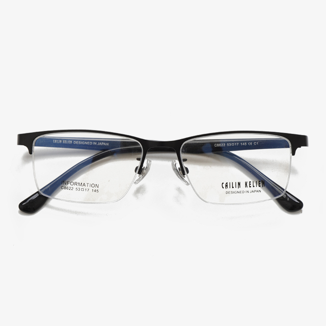 C8622 53-17-145 Semi Rimless Business Anti Magnetic Glasses