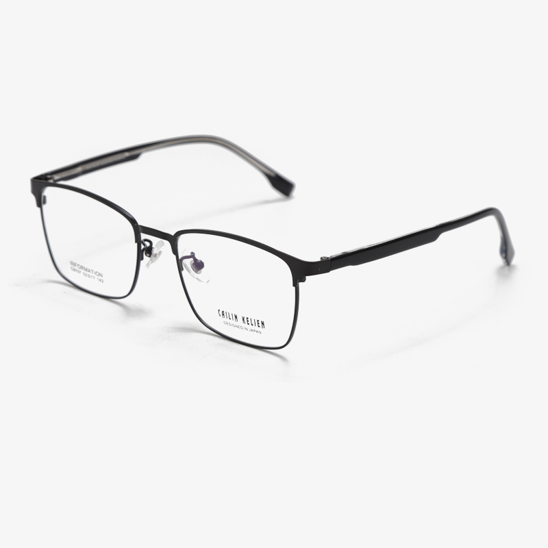 C8707 52-17-142 Non-Magnetic Metal Full Rim Business Casual Men Eyeglasses Frame