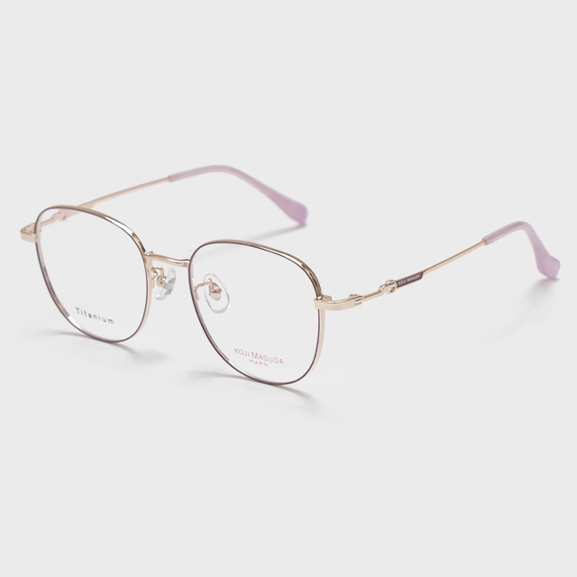 Koji Masuda 70141 51-18-142 Women's Titanium Optical Frame Laser Logo