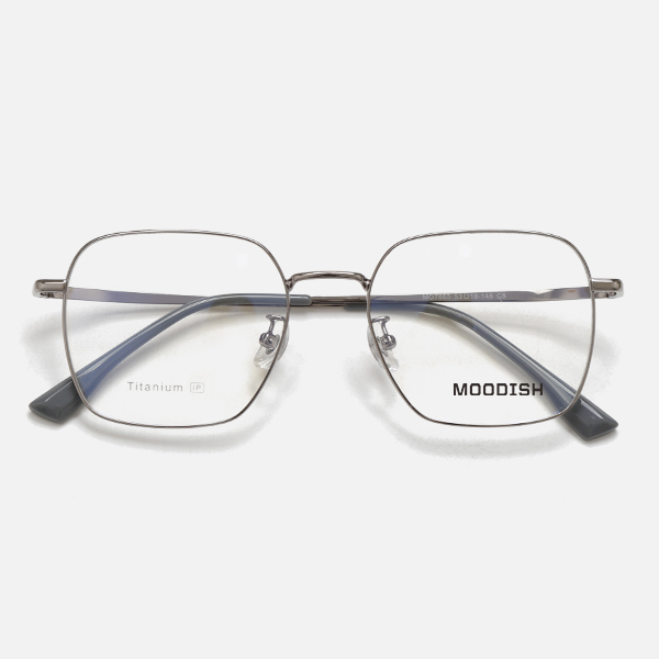 MOODISH MO7665 53-18-145 Retro β-Titanium Glasses Frame IP Two-Tone Plating