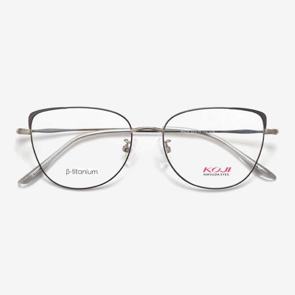 KOJI 90214 52-16-143 Women's Cat Eye β-Titanium Glasses Frame OEM