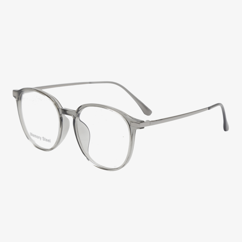 LC9107 51-18-148 Flexible Memory Titanium Retro Wide Frame Glasses