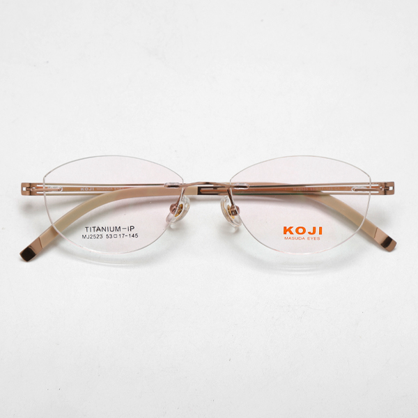 KOJI MJ2523 53-17-145 Titanium Rimless Optical Glasses Frame OEM ODM