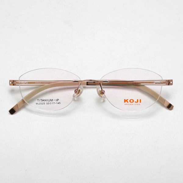 KOJI MJ2523 53-17-145 Titanium Rimless Optical Glasses Frame OEM ODM