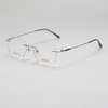 KOJI MJ2507 51-17-145 Titanium Rimless Browline Glasses Frame OEM ODM