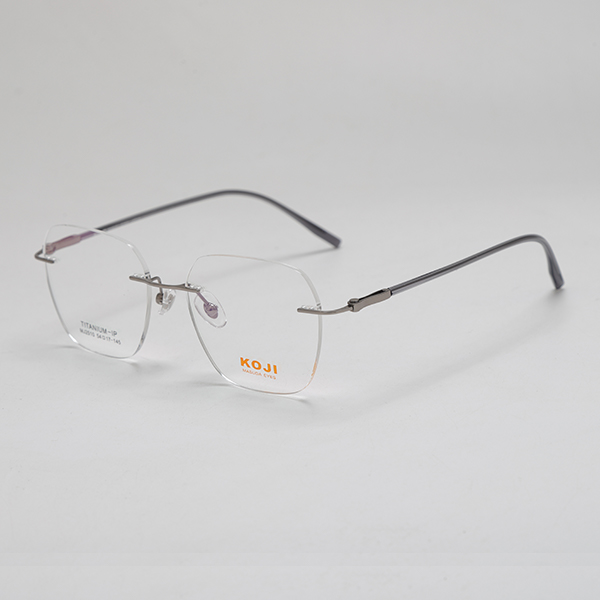 KOJI MJ2510 54-17-145 Titanium Rimless Optical Glasses Frame OEM ODM
