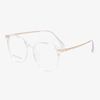 LC9107 51-18-148 Flexible Memory Titanium Retro Wide Frame Glasses