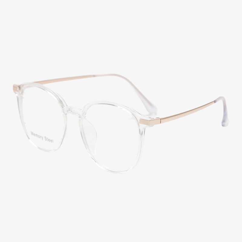 LC9107 51-18-148 Flexible Memory Titanium Retro Wide Frame Glasses