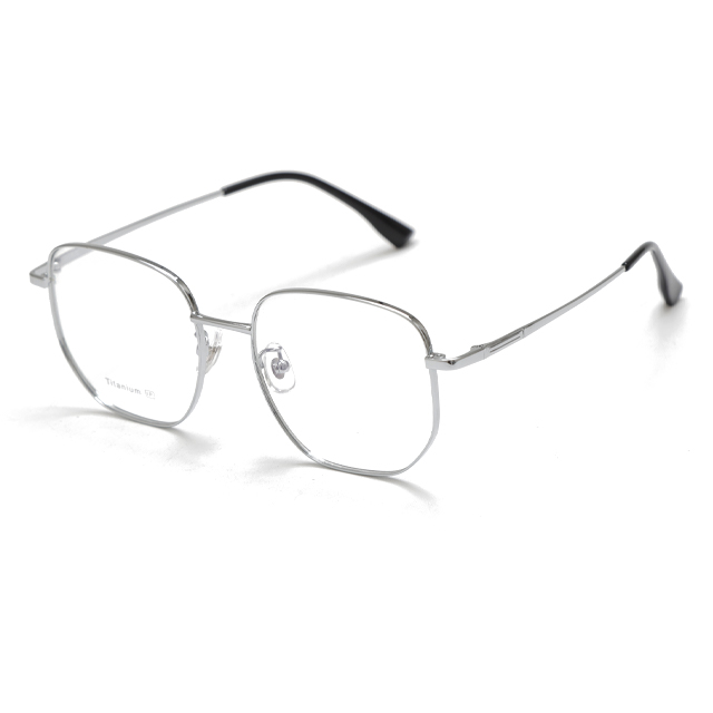 MOODISH MO7667 55-18-145 Oversized Retro β-Titanium Frame IP Two-Tone Plating