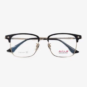 KOJI P99162 51-18-148 Titanium Browline Glasses Frame OEM ODM
