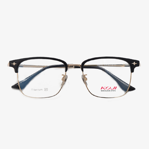 KOJI P99162 51-18-148 Titanium Browline Glasses Frame OEM ODM