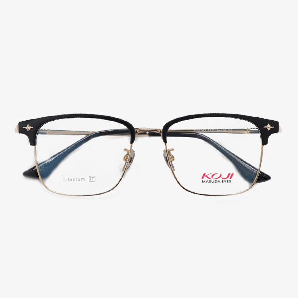 KOJI P99162 51-18-148 Titanium Browline Glasses Frame OEM ODM
