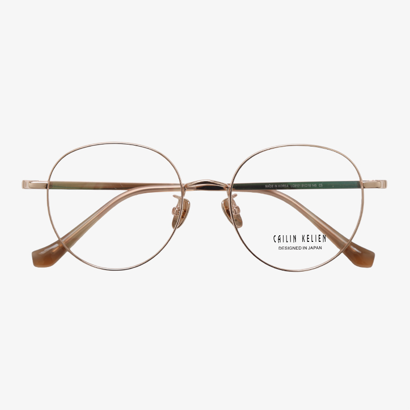 9101 51-18-145 Memory Titanium Wide Fit Retro Glasses