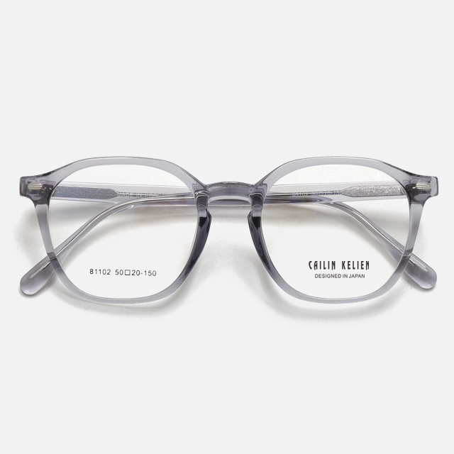 CAILIN KELIEN 81 Series Keyhole Navy Blue Acetate Unique Optical Frame - 81102