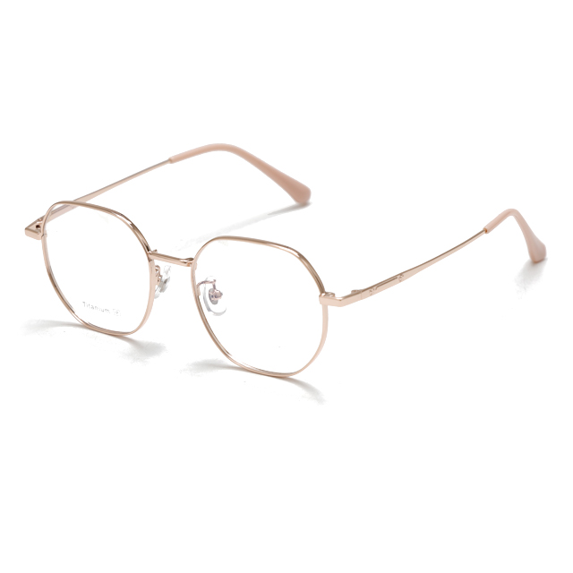 MOODISH MO7657 51-18-145 Retro β-Titanium Glasses Frame IP Two-Tone Plating