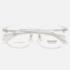 CAILIN KELIEN 81 Series Oval Translucent Amber Acetate Trendy Optical Frame - 81113