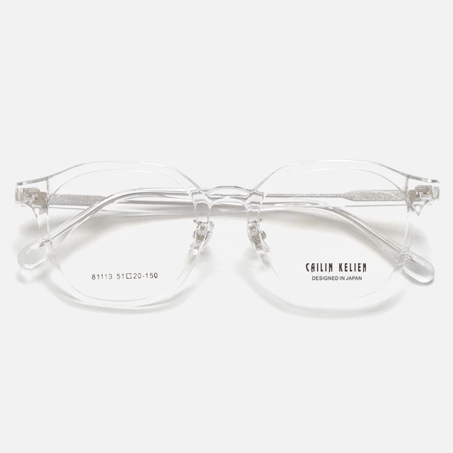 CAILIN KELIEN 81 Series Oval Translucent Amber Acetate Trendy Optical Frame - 81113