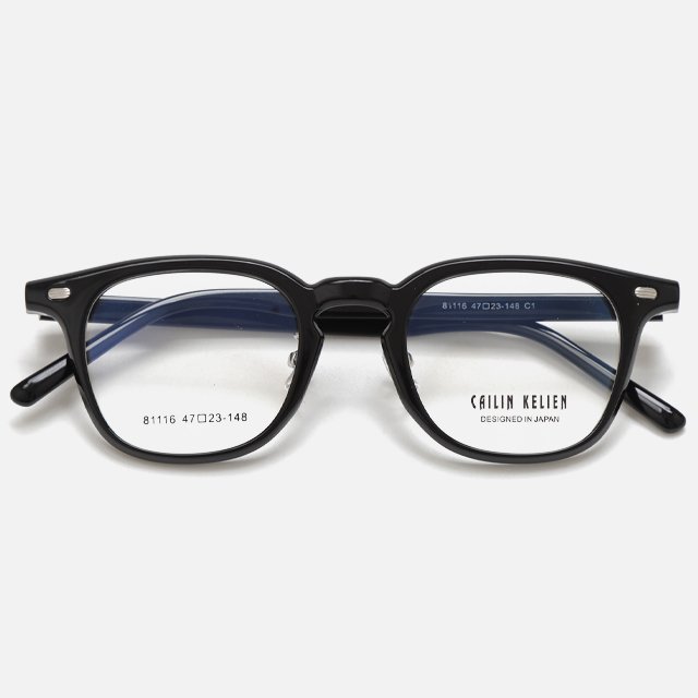 CAILN KELIEN 81 Series Rectangle Black Acetate Designer Optical Frame - 81116