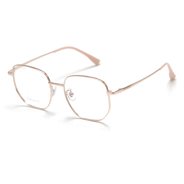 MOODISH MO7667 55-18-145 Oversized Retro β-Titanium Frame IP Two-Tone Plating