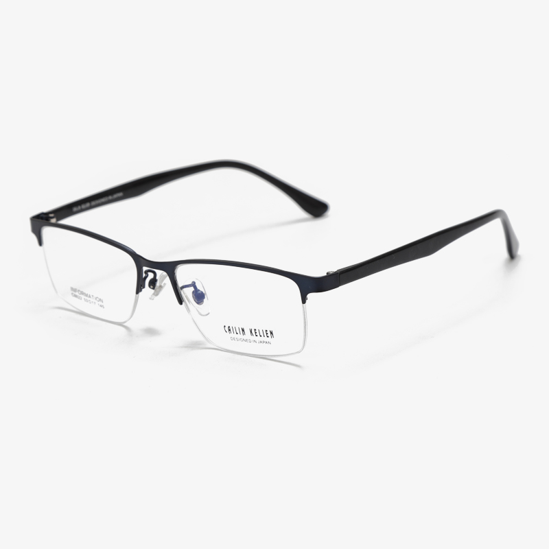 C8622 53-17-145 Semi Rimless Business Anti Magnetic Glasses
