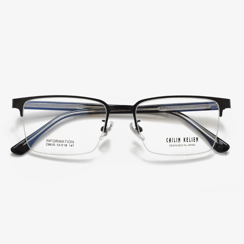 C8635 54-18-147 Non-Magnetic Metal Anti-Interference Business Spectacles