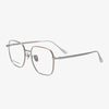 LC9106 53-18-145 Flexible Memory Titanium Retro Wide Fit Eyeglasses