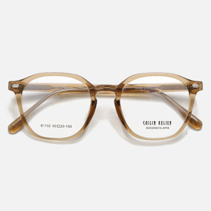 CAILIN KELIEN 81 Series Keyhole Navy Blue Acetate Unique Optical Frame - 81102