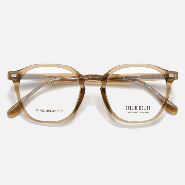 CAILIN KELIEN 81 Series Keyhole Navy Blue Acetate Unique Optical Frame - 81102