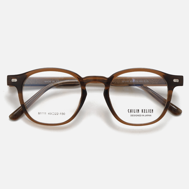 CAILIN KELIEN 81 Series Geometric Crystal Pink Acetate Fashion Optical Frame - 81111