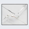 KOJI MJ2507 51-17-145 Titanium Rimless Browline Glasses Frame OEM ODM