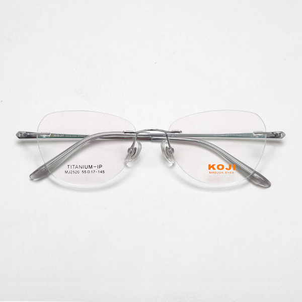 KOJI MJ2520 55-17-145 Titanium Rimless Optical Glasses Frame OEM ODM
