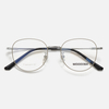 MOODISH MO7655 49-18-145 Retro β-Titanium Glasses Frame IP Two-Tone Plating