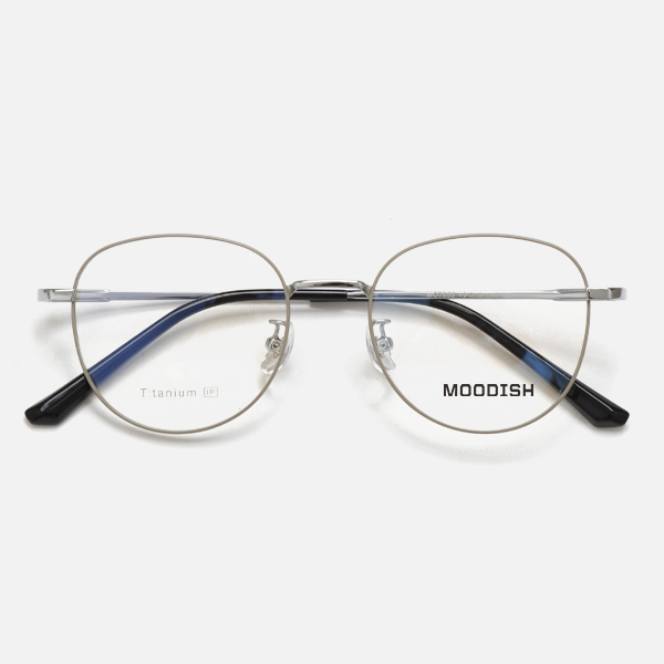 MOODISH MO7655 49-18-145 Retro β-Titanium Glasses Frame IP Two-Tone Plating
