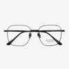 LC9106 53-18-145 Flexible Memory Titanium Retro Wide Fit Eyeglasses