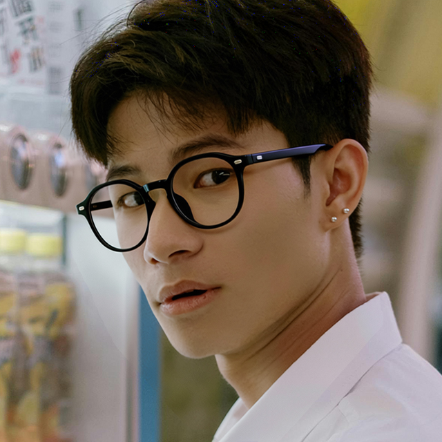 CAILIN KELIEN 81 Series Browline Gradient Grey Acetate Retro Optical Frame - 81109