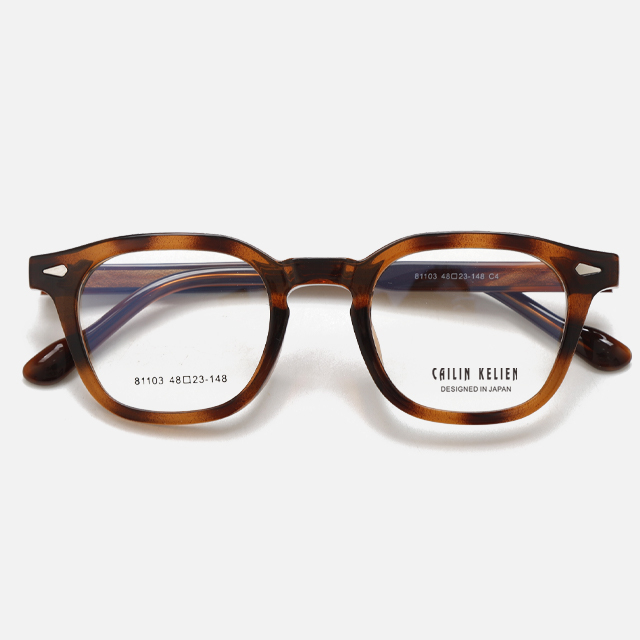 CAILIN KELIEN 81 Series Shield Champagne Acetate Luxury Optical Frame - 81103