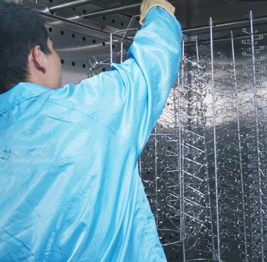 Titanium eyeglass Frames production