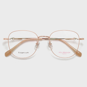 Koji Masuda 70141 51-18-142 Women's Titanium Optical Frame Laser Logo