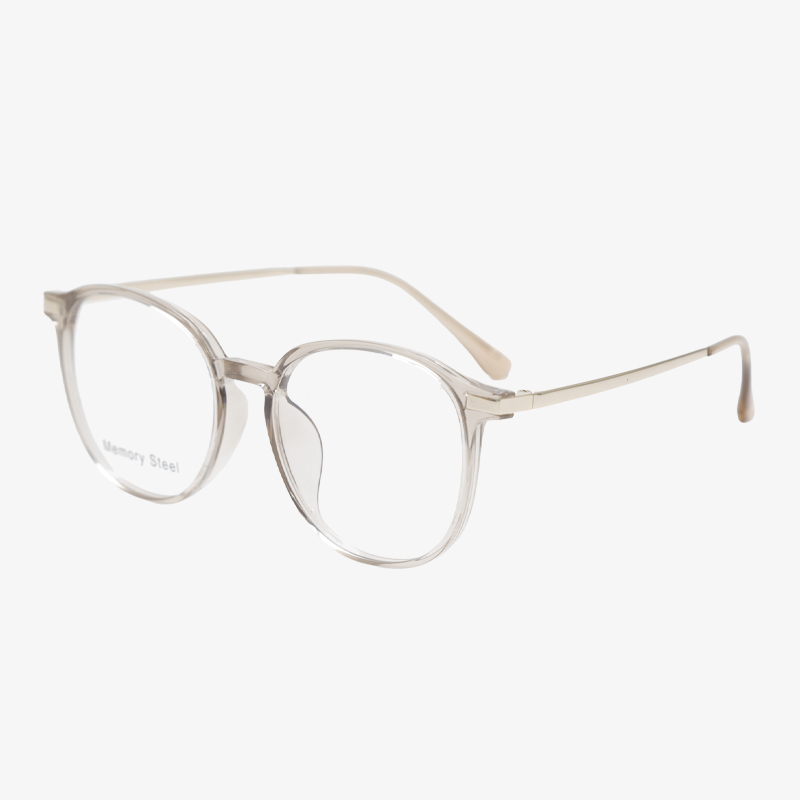 LC9107 51-18-148 Flexible Memory Titanium Retro Wide Frame Glasses