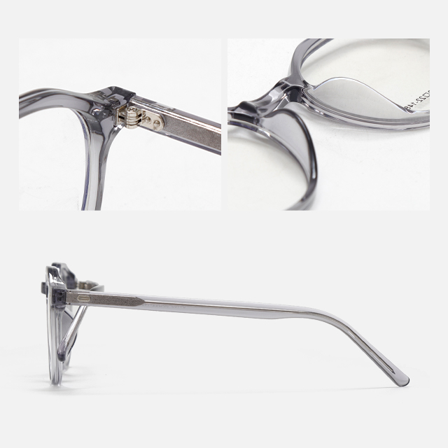 CAILIN KELIEN 81 Series Browline Gradient Grey Acetate Retro Optical Frame - 81109