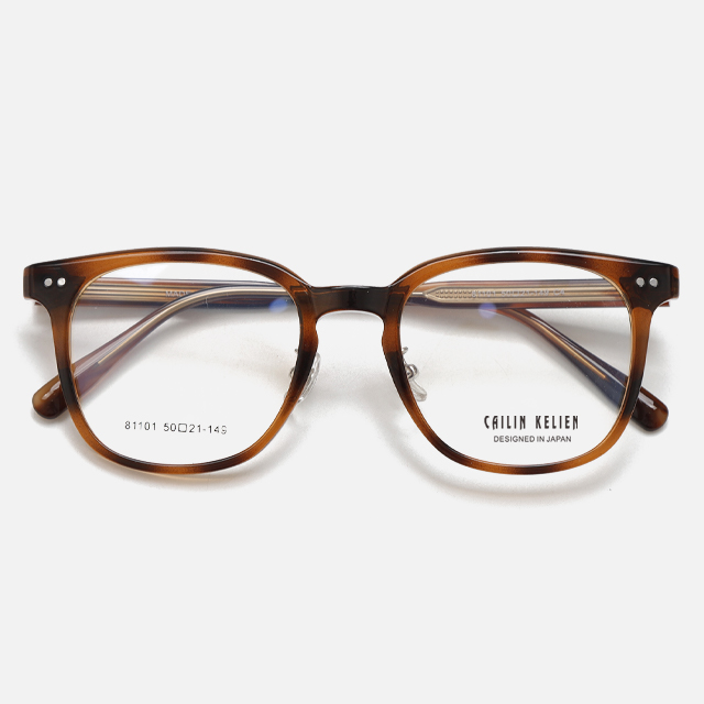 CAILIN KELIEN 81 Series Semi Rimless Smoke Grey Acetate Minimalist Optical Frame - 81101