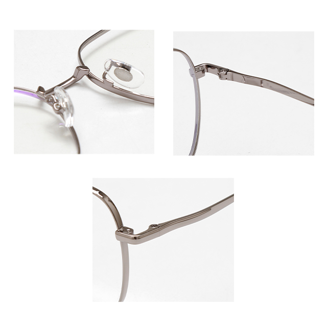 MOODISH MO7665 53-18-145 Retro β-Titanium Glasses Frame IP Two-Tone Plating