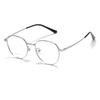 MOODISH MO7655 49-18-145 Retro Semi-Titanium Glasses Frame IP Two-Tone Plating