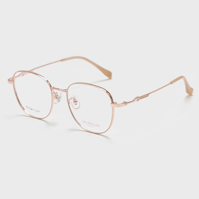 Koji Masuda 70141 51-18-142 Women's Titanium Optical Frame Laser Logo