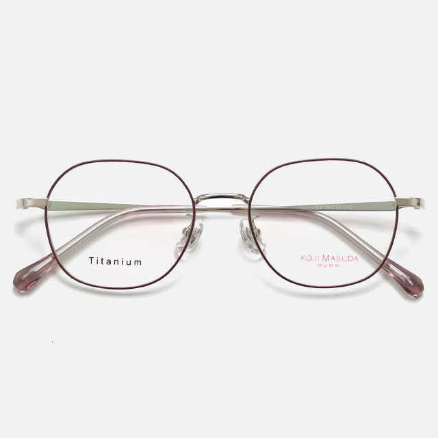 Koji Masuda 70125 49-18-142 Women Titanium Glasses Frame with Laser Logo