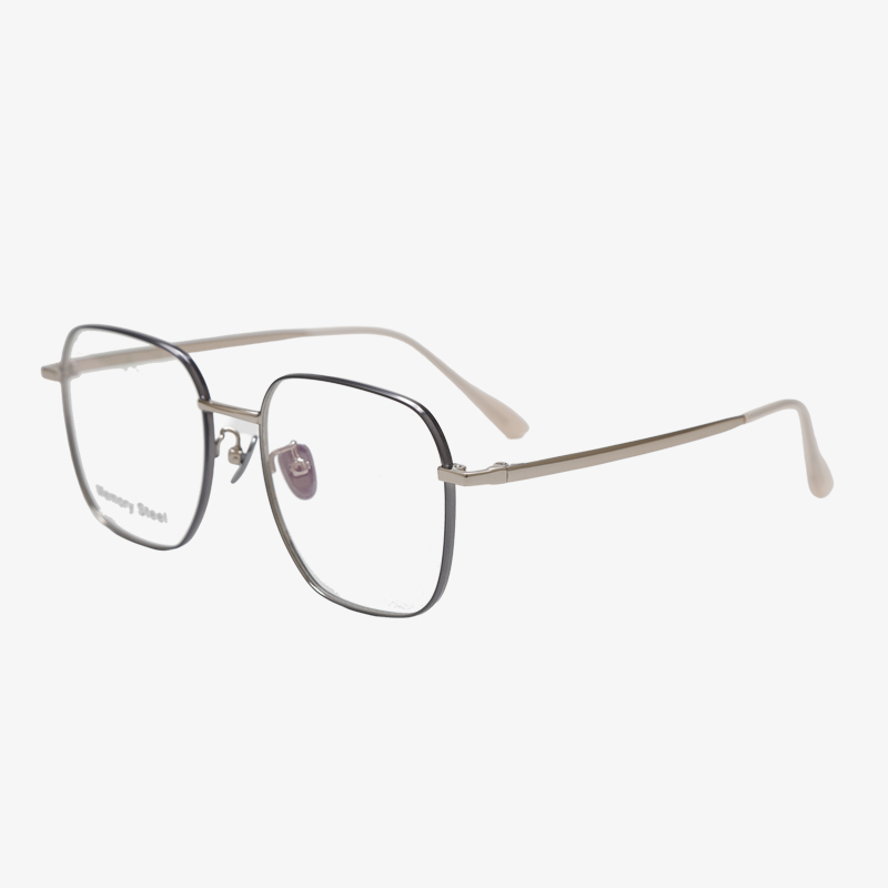 LC9106 53-18-145 Flexible Memory Titanium Retro Wide Fit Eyeglasses