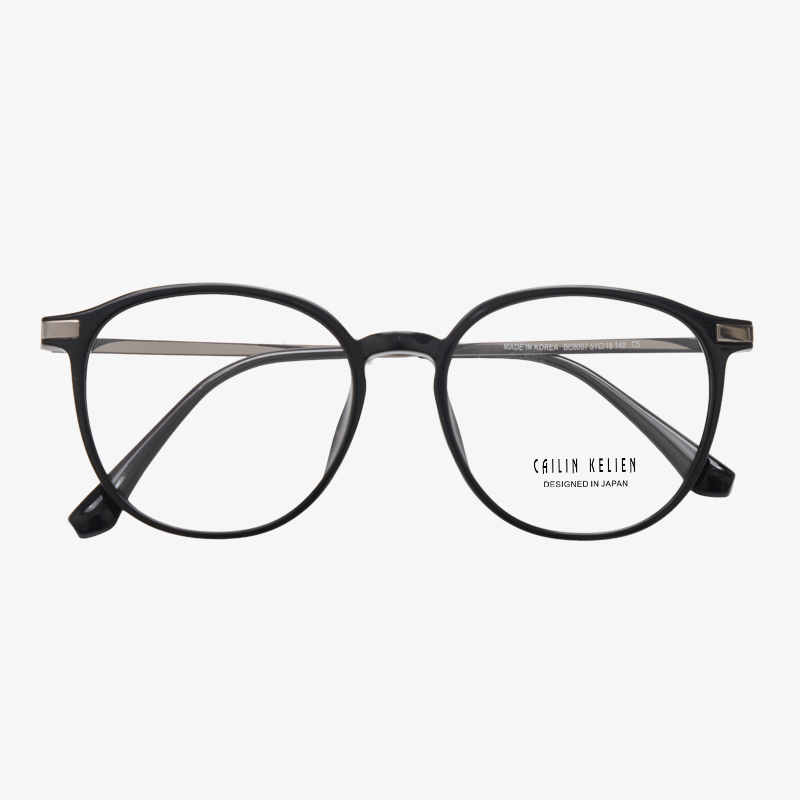 LC9107 51-18-148 Flexible Memory Titanium Retro Wide Frame Glasses